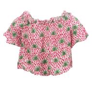 Top Rose/Blanc Fille Teddy Smith Taxo vue 2