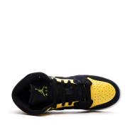 Air Force 1 Baskets Noires/Jaunes Garçon Nike vue 4