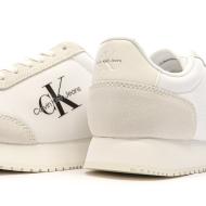 Baskets Blanches/Beiges Femme Calvin Klein Jeans Retro vue 7