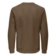 Sweat Marron Homme Only & Sons Chase vue 2