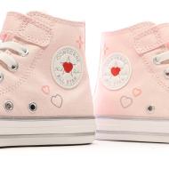 Baskets Rose Pale Fille Converse Chuck Taylor All Star vue 7