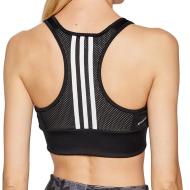 Brassière De Sport Noire Femme Adidas 3S BT vue 2