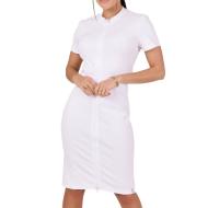 Robe Zippée Blanche Femme  Project X Paris F227061 pas cher