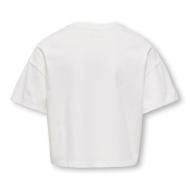 T-Shirt Blanc/Marron Fille Kids ONLY Olivia vue 2