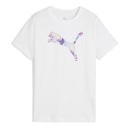 T-Shirt Blanc Fille Puma Graphic pas cher