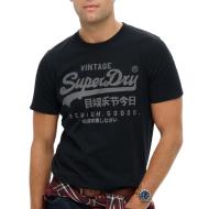 T-Shirt Marine Homme Superdry Classic pas cher
