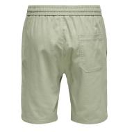 Short Vert Homme ONLY & SONS Cot Lin vue 2