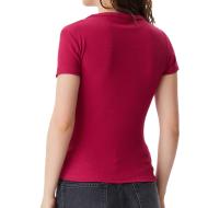 T-Shirt Rose Fushia Femme Tommy Hilfiger Essential vue 2