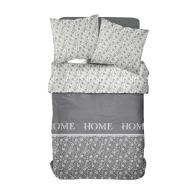 Parure de lit coton uni CHARME Gris Today 220x240 vue 2