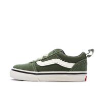 Baskets Verte Garçon Vans Ward Slip-on Suede pas cher