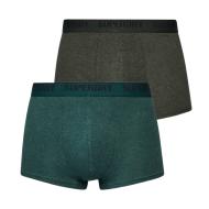 Lot x2 Boxers Gris/Vert Homme Superdry M3110346A