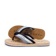 Tongs Bleu Homme Tommy Hilfiger Hilfiger Cork Beach pas cher