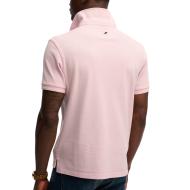 Polo Rose Clair Homme Superdry Classic Pique vue 2