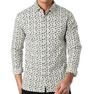 Chemise Beige Fleuris Homme Teddy Smith Carton Strectch
