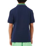 Polo Marine Garçon Lacoste Petit Polo Pique vue 2