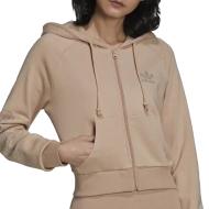 Veste de survêtement Rose Femme Adidas Cropped Tt pas cher