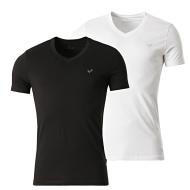 Lote de 2 camisetas blancas/negras para hombre Kaporal GIFTH