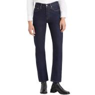 Jean 501 Bleu Foncé Femme Levi's Med Indigo 12501 pas cher