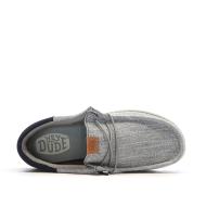 Chaussures Grises Homme Hey Dude Wally Funk vue 4