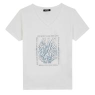 T-Shirt Blanc Femme TBS SEVKITEE