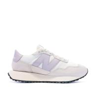 WS237 Baskets Blanche/Violet Femme New Balance vue 2