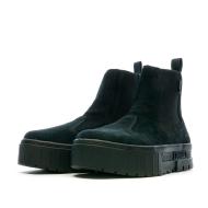 Bottines Noir Femme Puma Mayze Chelsea Suede vue 6