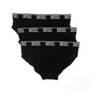 x3 Slips Noir/Blanc Homme Diesel RSFAC pas cher