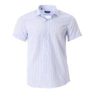 Chemisette Bleu/Blanc Homme Sinéquanone CARL pas cher