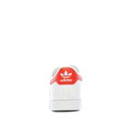 Baskets Blanches/Rouge Fille Adidas Superstar C FZ0643 vue 3