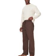Pyjama Marron/Beige Homme Tommy Hilfiger Ls Flannel pas cher