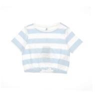 T-shirt Blanc/Bleu Fille Kids Only Knot Stripe