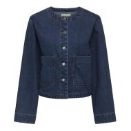 Veste en Jean Bleu Foncé Femme Only Palma pas cher