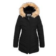 Parka Longue Noir Femme Schott GARDENAW vue 2