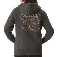 Sweat Marron Femme Von Dutch Rug vue 2