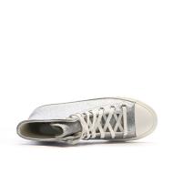 Baskets Argentés Femme Converse Chuck Taylor All Star Lift vue 4