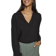 Chemise Noire Femme Vila Domira pas cher