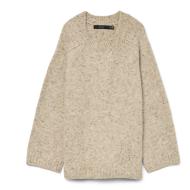 Pull en Maille Beige Femme Vero Moda Curve Cingrid vue 3