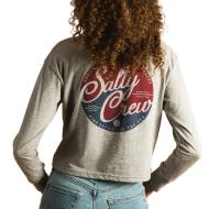 T-shirt Manches Longues Gris Femme Salty Crew Club Salty vue 2