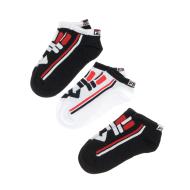 x3 Socquettes Noir/Blanc Enfant Fila Calza Invisible