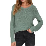 Pull Vert Clair Femme Only Geena pas cher