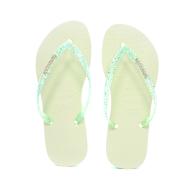 Tongs Vertes Femme Havaianas Hav Slim Glitter Flourish vue 3