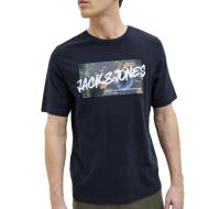 T-shirt Marine Homme Jack & Jones Hawaiitee