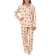 Pijama Mujer Beige/Marrón Osito Lulu Castagnette barato