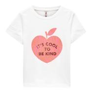 T-shirt Blanc Fille Kids Only Maggie pas cher