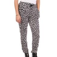 Pantalon fluide Blanc/Noir Femme Vans Eley pas cher