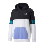 Sweat à capuche Noir/Blanc/Mauve Homme Puma Power Colorblock pas cher