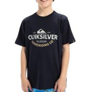 T-shirt Noir Garçon Quiksilver Typed Out