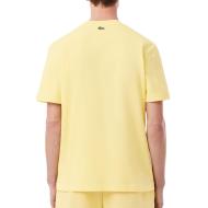 T-shirt Jaune Homme Lacoste TH0284 vue 2