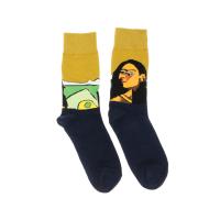Chaussettes Noir/Jaune Mixte Stella Green Picasso pas cher