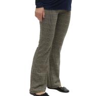 Pantalon Gris à Carreaux Femme Mamalicious Nabi pas cher